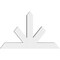 Ekena Millwork Saratoga Architectural Grade PVC Gable Bracket, 60"W x 37 1/2"H x 6"D x 6"F, 15/12 Pitch GBP060X38X0606SAR00 - alternate 2